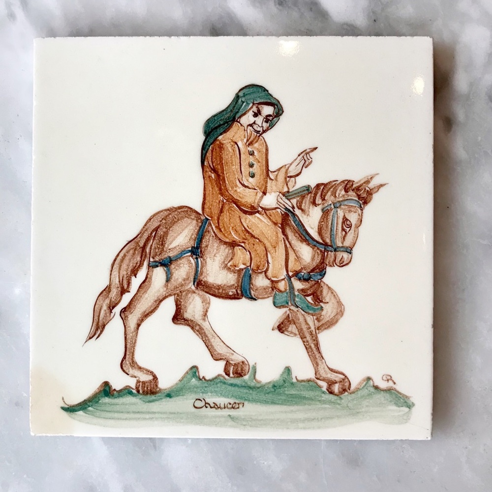 Vintage Canterbury Tales Art Tiles - Picture 4 of 7